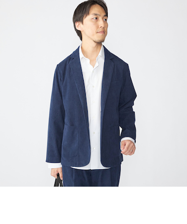 【WEB限定】SHIPS:〈手洗い可能〉トリコット コーデュロイ セット アップ