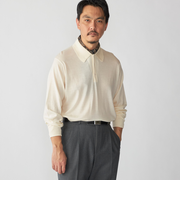 【SHIPS別注】JOHNSMEDLEY: 50th ANNIV ISIS ロングスリーブ ニット ポロシャツ