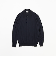 【SHIPS別注】JOHNSMEDLEY: 50th ANNIV ISIS ロングスリーブ ニット ポロシャツ
