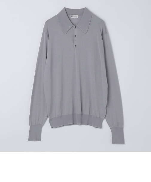 【SHIPS別注】JOHNSMEDLEY: 50th ANNIV ISIS ロングスリーブ ニット ポロシャツ