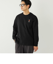 《一部追加・新色予約》SHIPS Colors:TeddyBear(R) 1ポイント 刺繍 ロンT◆