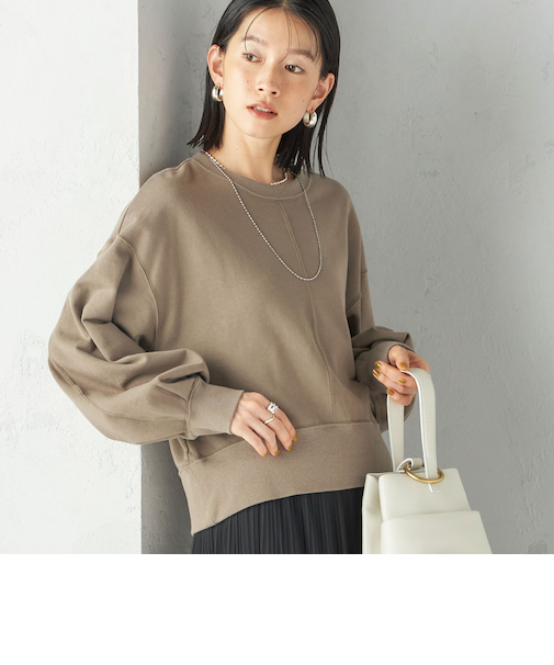 ミニ 裏毛 ラウンド ヘム プルオーバー