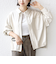 《予約》【WEB限定】〈手洗い可能〉合成皮革 裾 ドロスト シャツ 羽織