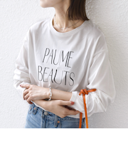 プリント ロゴ ロング スリーブ TEE