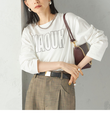 プリント ロゴ ロング スリーブ TEE