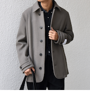 SHIPS any: PURE WOOL MELTON シングル Pコート 25AW◆
