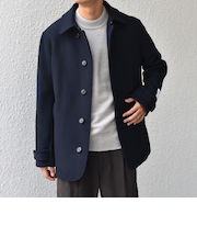 SHIPS any: PURE WOOL MELTON シングル Pコート 25AW◆