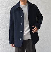 PURE WOOL MELTON シングル Pコート 26AW◆