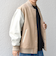 SHIPS any: PURE WOOL MELTON スタジアム ブルゾン (スタジャン)◆