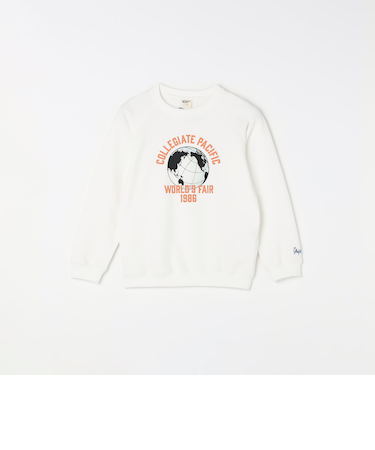 【SHIPS any別注】Collegiate Pacific:〈洗濯機可能〉プリント & 刺繍 スウェット<KIDS>