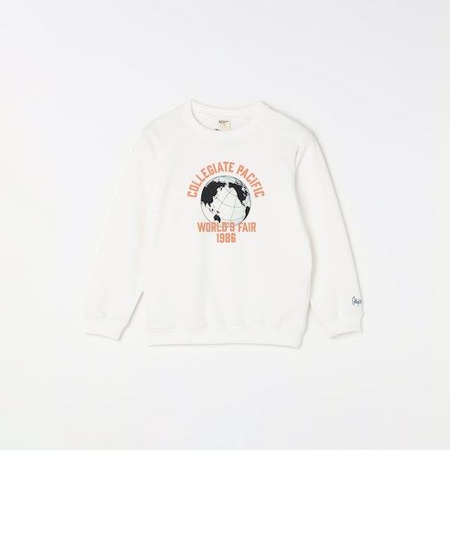 【SHIPS any別注】Collegiate Pacific:〈洗濯機可能〉プリント & 刺繍 スウェット<KIDS>
