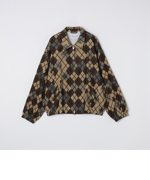 NOMARHYTHM TEXTILE: ARGYLE BLOUSON｜シップスの通販｜&mall