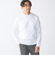 SHIPS: ハイゲージ クルーネック ロングスリーブ Tシャツ