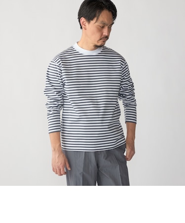 SHIPS: ハイゲージ クルーネック ロングスリーブ Tシャツ