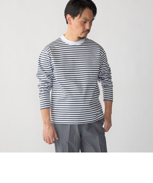 SHIPS: ハイゲージ クルーネック ロングスリーブ Tシャツ