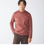 SHIPS: ハイゲージ クルーネック ロングスリーブ Tシャツ