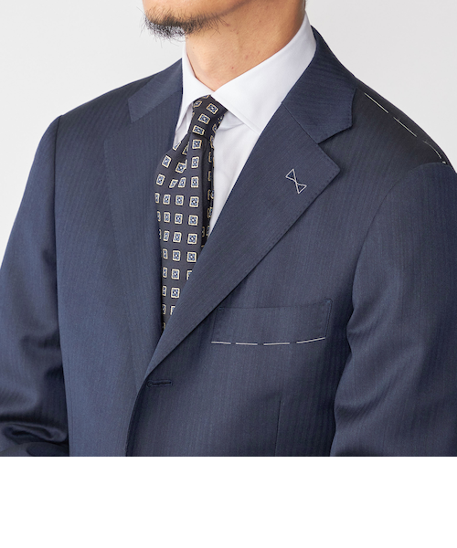 新品❗️FRANCO BASSI シルクネクタイ ネイビーゴールド 新品☆Franco bassi ネイビー×ゴールドストライプネクタイ シルク
