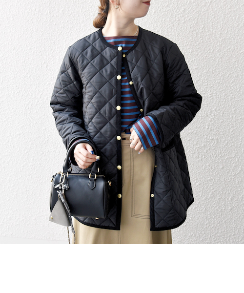 Traditional Weatherwear: ARKLEY Aライン ミドル ノーカラー