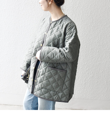 《予約》Traditional Weatherwear: ARKLEY Aライン ミドル ノーカラー コート
