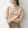 《予約》SHIPS any:〈手洗い可能〉モール ニット クルーネック ロゴ 千鳥柄 プルオーバー