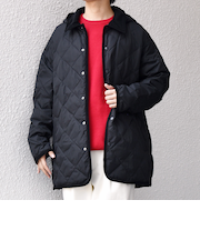 【SHIPS any別注】TAION:〈手洗い可能〉ダイヤキルト ダウン ハーフコート 25AW◇