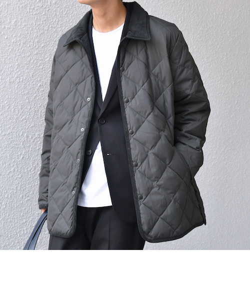 SHIPS any別注】TAION:〈手洗い可能〉ダイヤキルト ダウン ハーフ