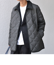 【SHIPS any別注】TAION:〈手洗い可能〉ダイヤキルト ダウン ハーフコート 25AW◇