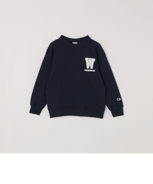 Champion: クルーネック ワシントン ロゴ スウェット<KIDS>