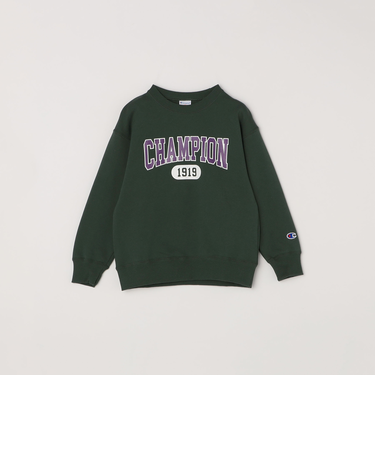 Champion: クルーネック カレッジライク ロゴ スウェット<KIDS>
