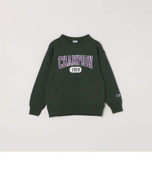 Champion: クルーネック カレッジライク ロゴ スウェット<KIDS>