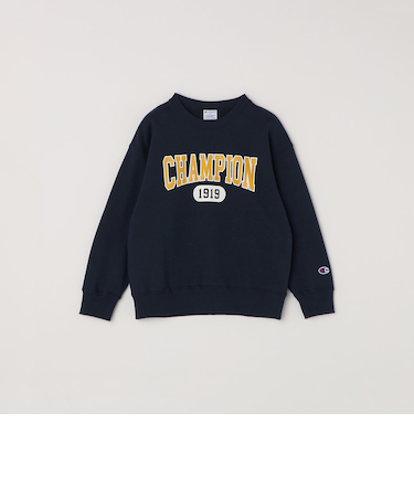 Champion: クルーネック カレッジライク ロゴ スウェット<KIDS>