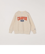 Champion: クルーネック カレッジライク ロゴ スウェット<KIDS>