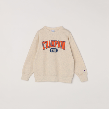 Champion: クルーネック カレッジライク ロゴ スウェット<KIDS>