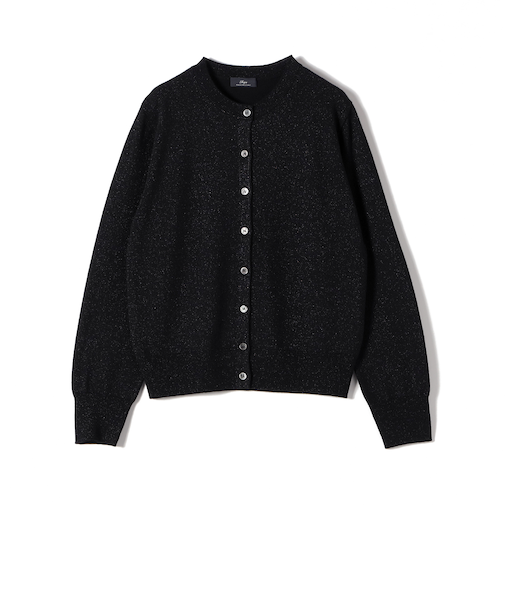 SHIPS Primary Navy Label:〈手洗い可能〉VICTORIA ラメ カーディガン