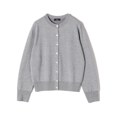 SHIPS Primary Navy Label:〈手洗い可能〉VICTORIA ラメ カーディガン