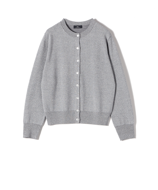 SHIPS Primary Navy Label:〈手洗い可能〉VICTORIA ラメ カーディガン