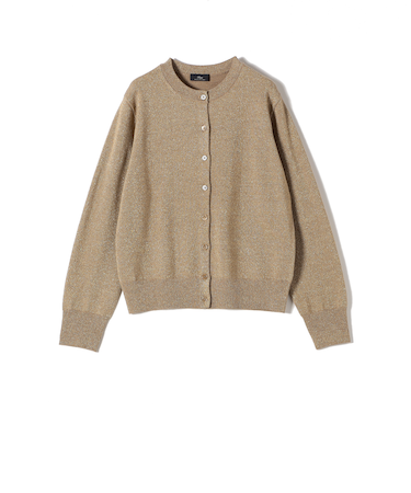 SHIPS Primary Navy Label:〈手洗い可能〉VICTORIA ラメ カーディガン
