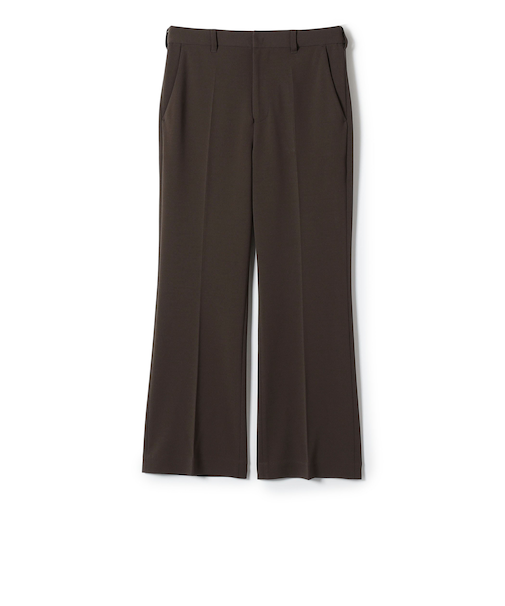 SHIPS Colors:〈手洗い可能〉ストレッチ ジョーゼット セミ フレア パンツ