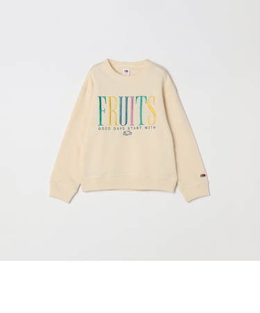 FRUIT OF THE LOOM: 刺繍 ロゴ スウェット <KIDS>
