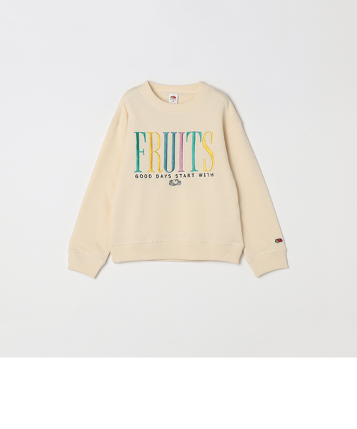FRUIT OF THE LOOM: 刺繍 ロゴ スウェット <KIDS>