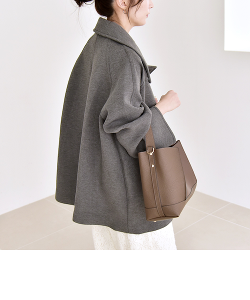 蛯原友里さん着用　ラウンジドレス ピーコート グレー サイズFREE 蛯原友里さん着用 ラウンジドレス ピーコート グレー サイズFREE