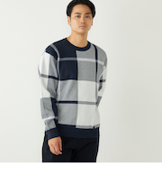 SHIPS Colors:〈洗濯機可能〉モチフワ 総柄 ニット◇