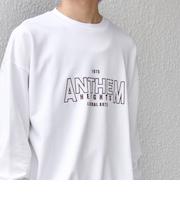 SHIPS any: any city カレッジライク プリント&刺繍 リラックス スウェット◇