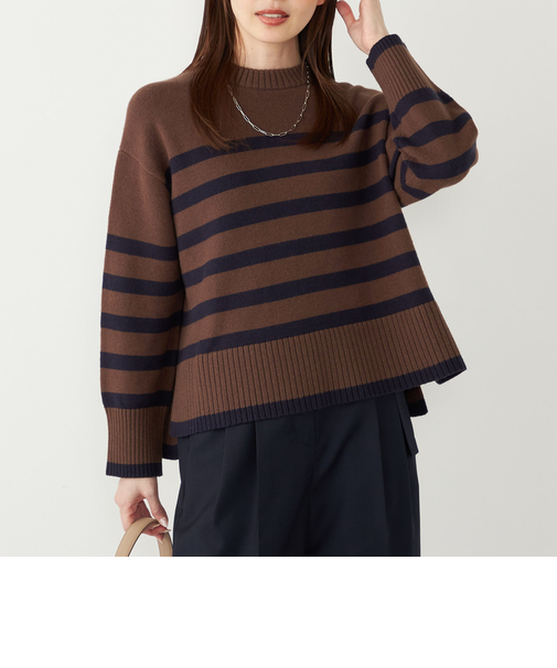 《予約》SHIPS Colors:〈手洗い可能〉フラッフィー クルーネック ニット◆