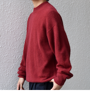 SHIPS any: LOUNGE FOX シャギー セミモックネック ニット◆