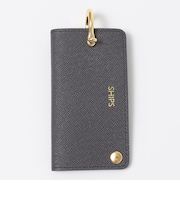 【WEB限定】SHIPS:【SAFFIANO LEATHER】シャックル 2トーン キーケース