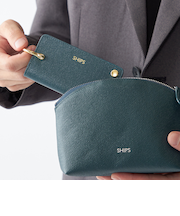 【WEB限定】SHIPS:【SAFFIANO LEATHER】シャックル 2トーン キーケース