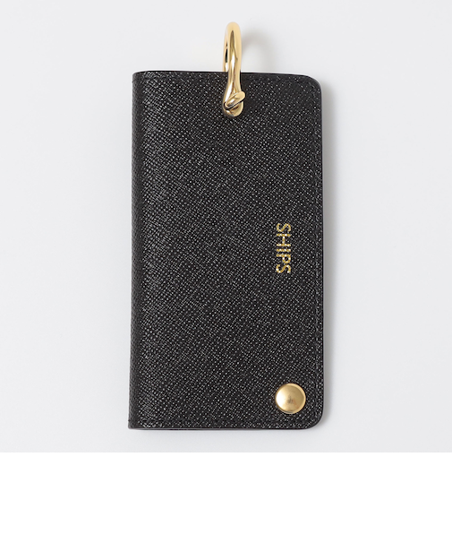 【WEB限定】SHIPS:【SAFFIANO LEATHER】シャックル 2トーン キーケース