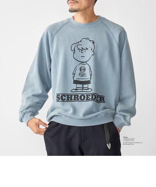 【SHIPS別注】AIRTOWNE: ピーナッツ ヴィンテージ スウェット