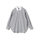 SHIPS Primary Navy Label:SUVIN コットン クレリック シャツ